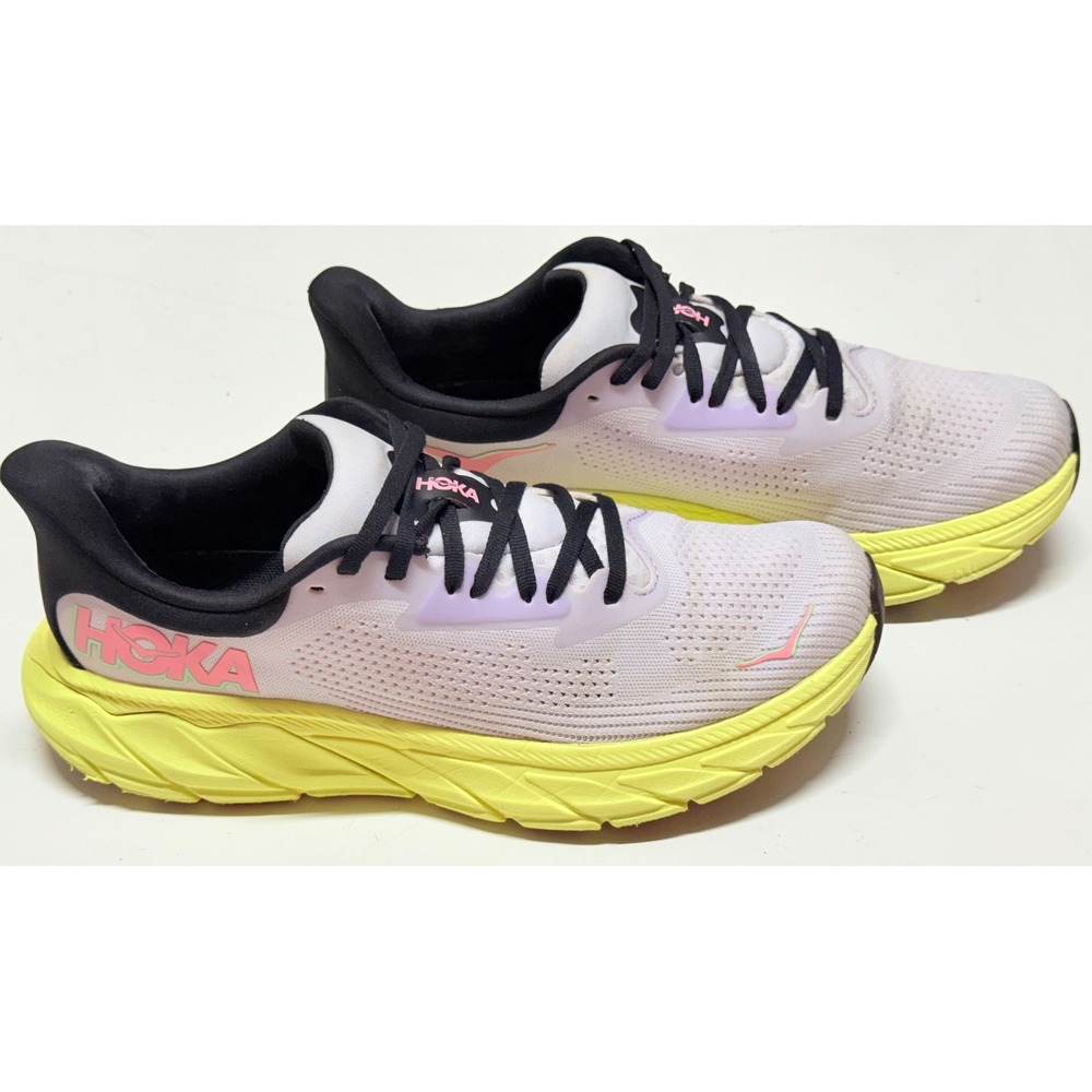 Hoka Arahi 7 Womens Running Shoes‎ 9.5 Soft Sky Sunlight Pink 1147851 Lavender